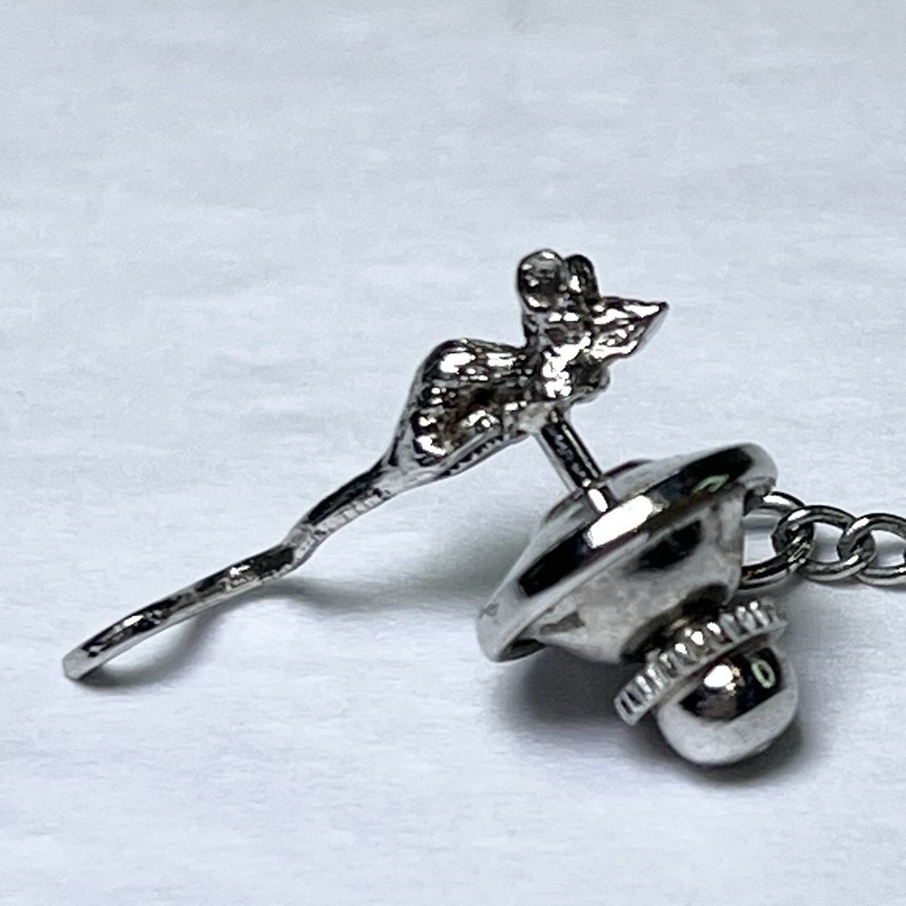 Sterling Silver Mouse Rat Tie Tack Pin‎ Lapel Pin Small Cute Whimsical